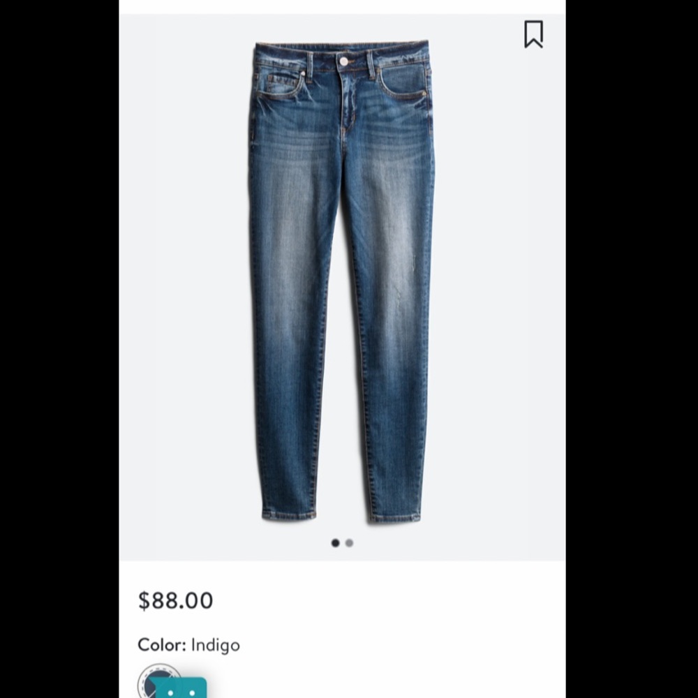 Skinny Distressed High Rise Jean